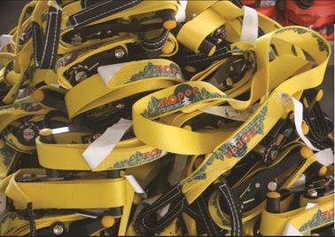 購入 テナガザルのSlacklineロープ4T 25mの力のラチェットとの高い粘着性の酸抵抗 online manufacture