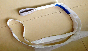 購入 片目 終わりのない 網帯スリング 350kg 白い 網帯スリング 安全系数 7対1 online manufacture