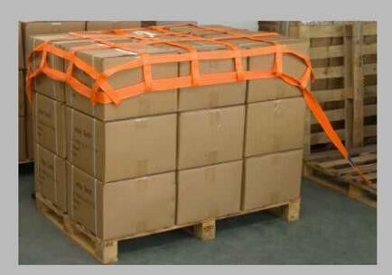 購入 カーボン用のフラットポリエステル貨物網 オーダーメイドロゴ エコフレンドリー online manufacture